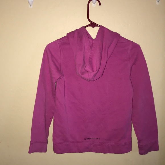 Girls Purple Under Armour Sweatshirt - Picture 2 of 2